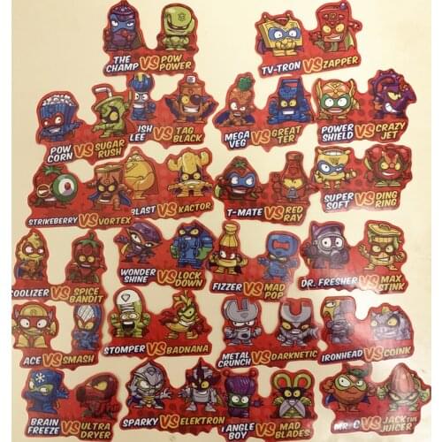 1 set No Repeat Super Zings Characters Stickers for Baby Kids Playing Toy Cartoon Superzings Pegatinas for Party Decoration