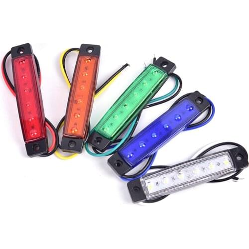 New 1PC Truck Side Marker Indicator Light Turn Signal Lamp 12V 24V LED Auto Car Bus Lorry Trailer Tail Warning Lamp Brake Lights