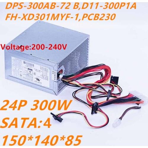 New PSU For HP 285 570 480 400 498 600 800 G1G2 G3 G4 300W Power Supply DPS-300AB-72 B D11-300P1A FH-XD301MYF-1 PCB230 PCB130