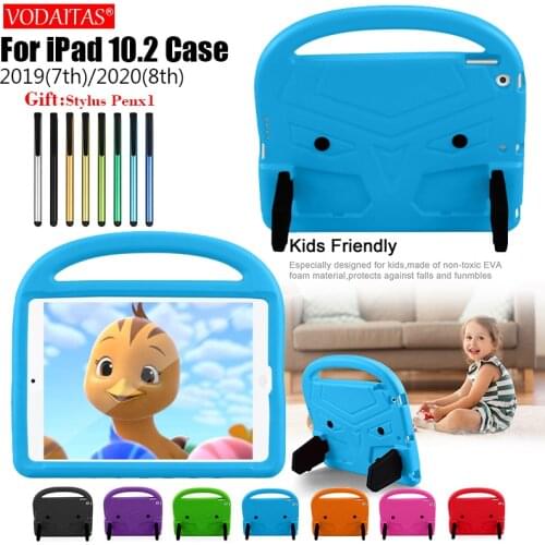 New Kids CaseFor Apple iPad 10.2 inch 2020 8th Gen Cover Soft EVA Shockproof Stand Case for iPad 10.2 inch 2019 7th Gen Cover