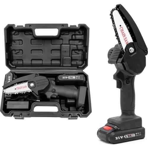 HiLDA Portable Electric Pruning Power Saw Small Wood Cutter Spliting Chainsaw One-handed Woodworking Tool for Garden Orchard