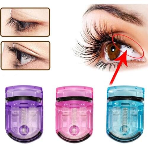Handle Eyelashes Clip Eye Lash Curl Cosmetic Beauty Makeup Fake Eyelash Curling Tweezers Tools Women Plastic Eyelash Curler