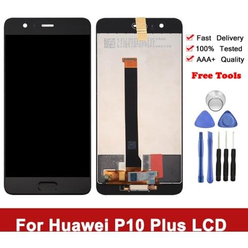 LCD For Huawei P10 Plus LCD Display VKY-L09 Single SIM Touch Screen Digitizer Assembly With Frame Have Fingerprint Repair Parts