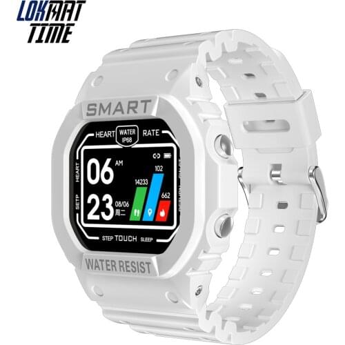 Lokmat Time Sports Smart Wristband Women Fitness Tracker Bracelet Men Outdoor Heart Rate Monitor for Android iOS Dropshipping