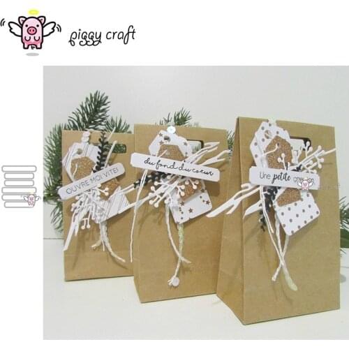 Piggy Craft metal cutting dies cut die mold Different shape labels Scrapbook paper craft knife mould blade punch stencils dies