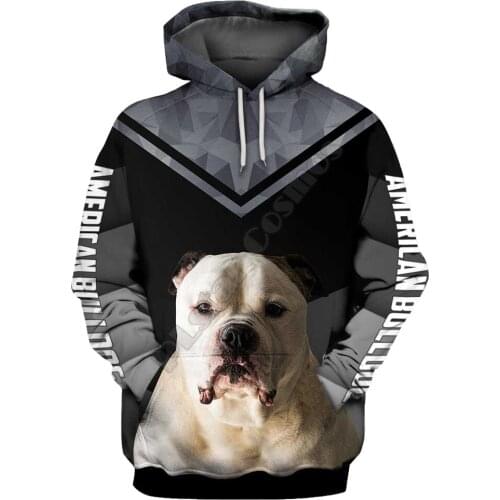 American Bull Dog 3D Printed Hoodies Pullover Men For Women Funny Animal Sweatshirts Fashion Cosplay Apparel Sweater 02
