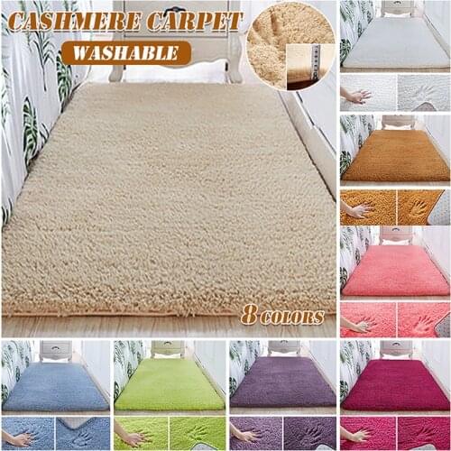 Thick velvet Carpet Nordic Fluffy Carpet Rugs for Bedroom/Living Room Rectangle Plush Soft Lamb solid color Carpet 8 Colors