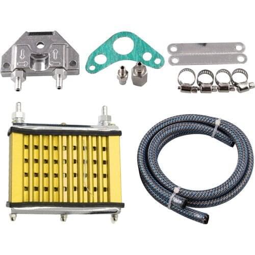 Motorcycle Cooling Radiator Universal Motorcycle Engine Oil Cooler Cooling Radiator For 50cc 70cc 90cc 110cc 125cc Dirt Pit Bike