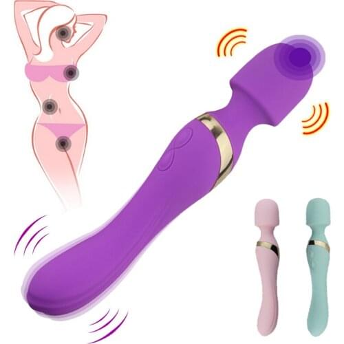 Magic AV Wand Massager Waterproof Dildo Vibrator 10 Speed G Spot Clitoris Stimulator Charging Dual Vibrators Sex Toys for Women