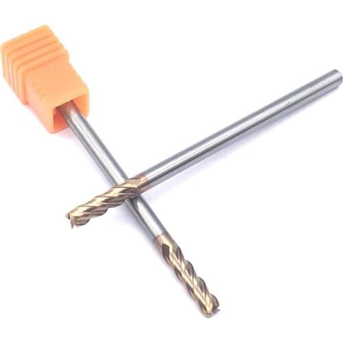 1PCS HRC60 4F 4.0XD4X75L CNC Lathe Tungsten Steel solide End Mill Carbide Endmills Flat Bottom Four Blade