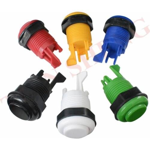 10Pcs /Lot Happ Style Standard American Push Buttons(Short one) with Micro Switch DIY Kit Arcade Button Game Machine Parts