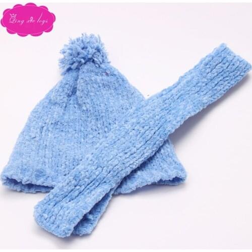 18-inch girl doll winter wool hat baby dolls of 43 cm can also be worn doll clothing accessories childs gift c182