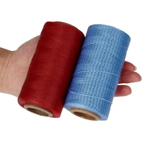 260 Meters Leather Sewing Waxed Thread Cord Leather Craft, 150D String Dacron Line Thread Leather Stitching Tool DIY Material