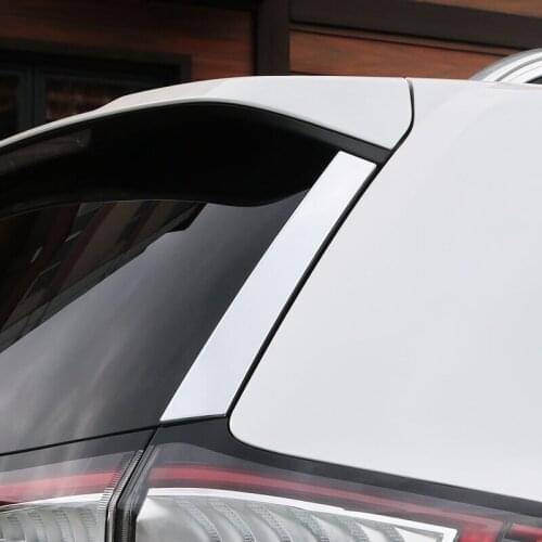 ABS Chrome For Ford Edge 2015 2016 2017 Accessories Rear Windows Pillar Spoilers Wings Cover Trim Car Styling 2Pcs