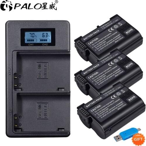 Bateria EN EL15 EN-EL15C ENEL15 EN-EL15 Battery pack for Nikon D500 D600 ,D610 D750 D7000 D7100 D7200 D800 D800E D810 D810A&1 v1