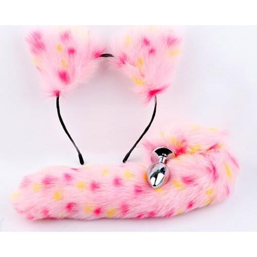 Butt Plug Fox Tail For Women Men Couples Cute Soft Cat Ears Headbands Erotic Cosplay Accessories Adualt Sex Toys For Couples