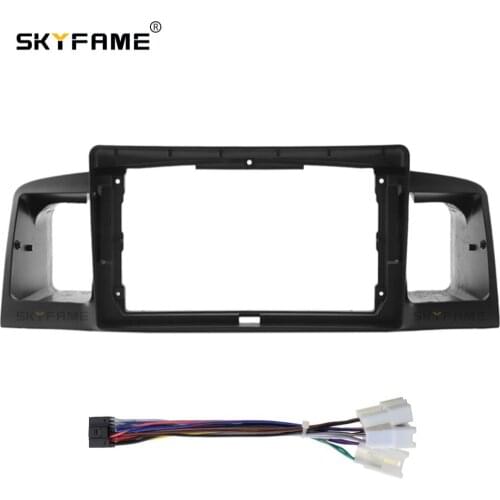 SKYFAME Car Frame Cable For BYD F3 Toyota Corolla E120 Corolla EX 2005-2014 Android Big Screen Dask Kit Fascia Frame Line