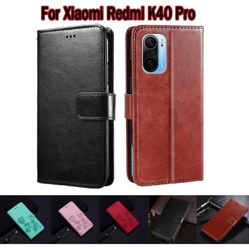 Flip Case For Xiaomi Redmi K40 Pro Cover Phone Protective Shell Funda Case For Redmi K40 Pro Wallet Leather Book Hoesje Capa Bag