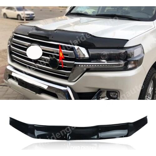 For Toyota Land Cruiser LC200 2016-2020 Black Bra Hood Protector Deflector Protection Bonnet Guard Bra Car Accessories