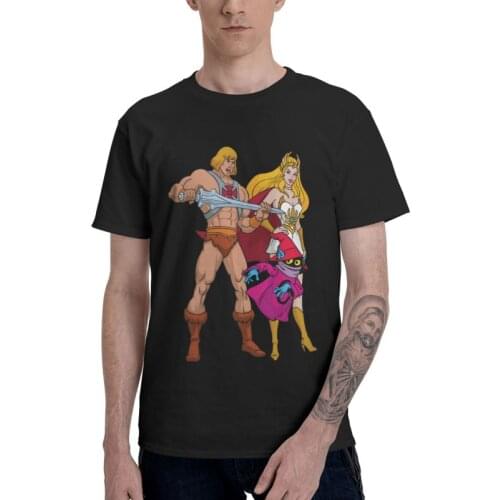 Sword And Sorcery T Shirt Mens Cotton T-shirt Streetwear Tshirt Short Sleeve He-Man and the Masters of the Universe Eternia Tee