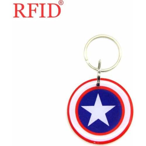 ID 125khz EM4305 EM4205 Writable Rewrite Keyfob Key Tags RFID Card Waterproof Token Tag Badge Keychain Access Control Card 1pcs