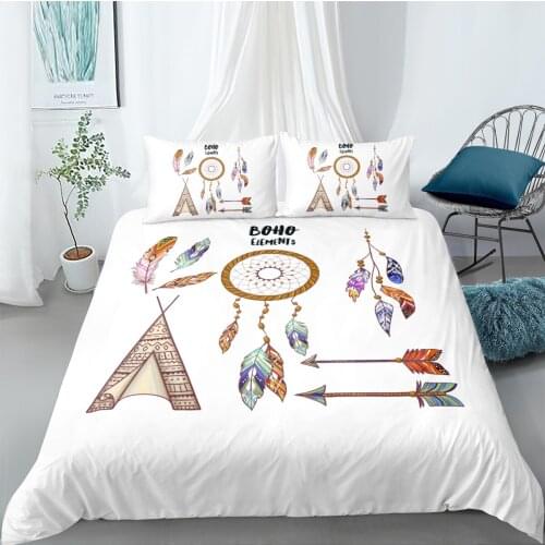 3D Duvet Cover Sets Bedding Set Comforter Covers Bed linens 173*230 230*230 265*230 180*210 Feather Ornament Custom Home Texitle