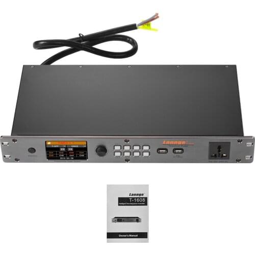 Lannge T-1608 8-Channel Intelligent Time Power Sequence Controller 8 Controllable Output 1 Auxiliary Output with LCD Touchscreen