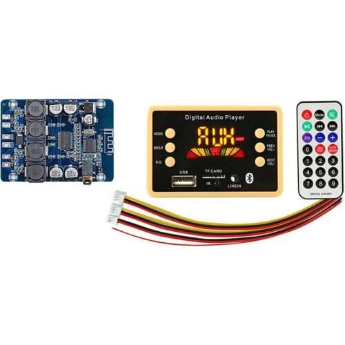 Hot TTKK Bluetooth 5.0 MP3 Decoder Board Module With XH-M314 TPA3118 2X45W 12V 24V Stereo Audio Bluetooth Digital Power Amplifie