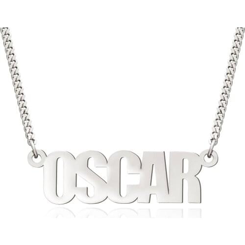 Fashion Stainless Steel Choker Custom Name Necklace For Women Personalized Customized Nameplate Girlfriend Birthday NewYear Gift