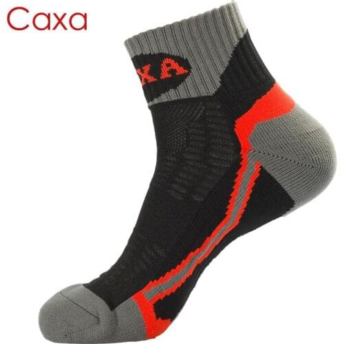 CAXA mens winter thick outdoor hiking basketball ski running sports socks Breathable quick dry Cycling towel socks