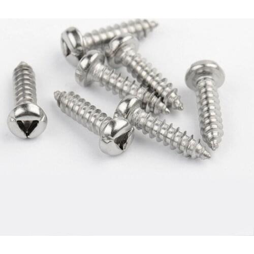 Stainless steel M3 x10 12 steel self tapping screw triangle drive round pan head electronic Audio DIY model proof demolition