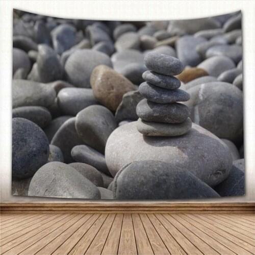 New Zen Stone Wall Hanging Tapestry Sheets Home Decorative Tapestries Beach Towel Yoga Mat Blanket Table Cloth Wall Tapestry