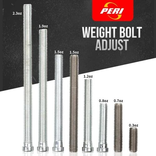 PERI Weight Bolt Adjust Weight 2.3oz/1.9oz/1.5oz/1.2oz/0.8oz/0.7oz/0.3oz 8 Pieces of Weight Bolt Adjustable Billiard Accessories