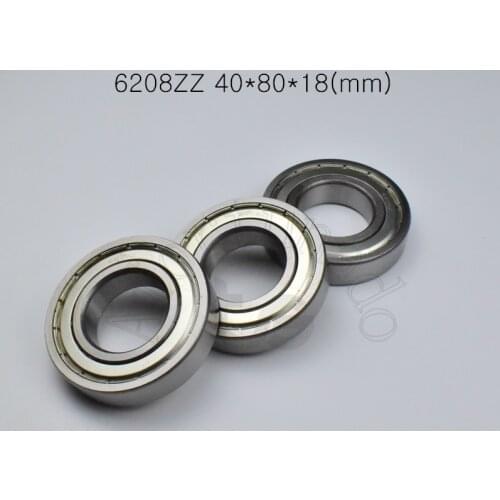 6208 6208ZZ 40*80*18mm 1Piece bearings 6208 6208Z6208 ZZ CHROME STEEL DEEP GROOVE BEARING