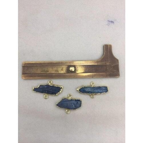 Cingesto New arrival blue druzy semi precious necklace pendant, 15pcs longer plate for women jewelery design