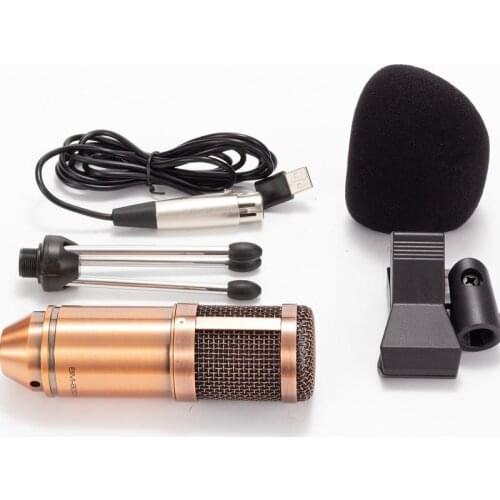 Professional Condenser Microphone BM 800 USB Audio Studio Vocal Recording Mic KTV Adjustable volume BM800 Upgraded version
