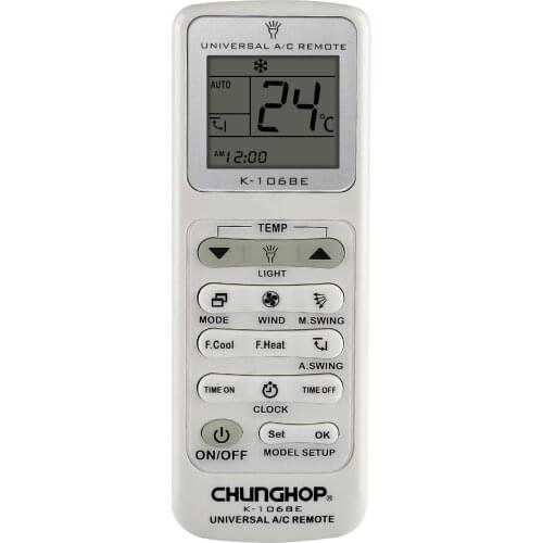 Air Conditioner Remote Control For Geer Hitachi Yutu Toshiba ADC Konka Samsung Gree Haier AUX SANYO Panasonic Chunghop K-1068E