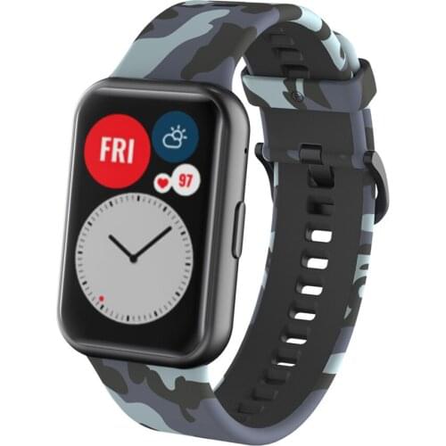 Silicone Sport Strap for Huawei Watch Fit Watch Band for Huawei Watch Fit Bracelet Stainless Steel Connector With tool