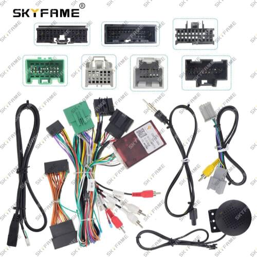 SKYFAME Car Wiring Cable Adapter Canbus For CHEVROLET Silverado S10 D-MAX SPARK GMC CANYON Power Wiring Harness Canbus decoder