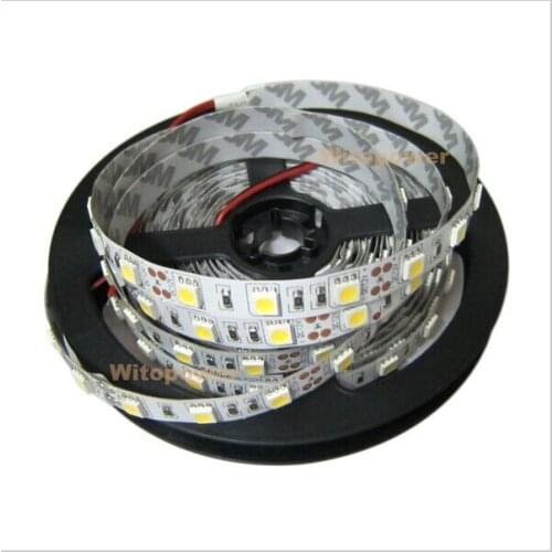 IP20 Non Waterproof 5m 300 LED strip 5050 60LED/m 12V SMD Lamps flexible light cold white warm white red blue yellow RGB
