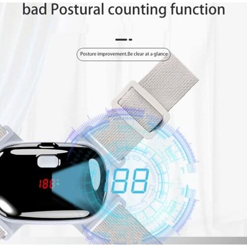 LED Adjustable vibration Back Posture Corrector Back Intelligent Brace Support Belt Shoulder Training Belt Correction Spine