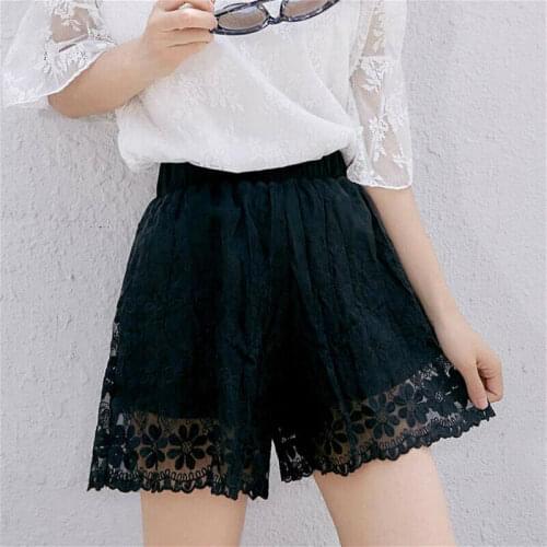 Women Girl Lace Floral Shorts Mesh Panties Underpants Underwear Beach White Cute pants ladies new Lace plus size