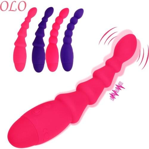 OLO 10 Speed Vibrator Anal Plug Anal Bead Sex Toys for Women Men Prostate Massage Butt Plug Vaginal Stimulator
