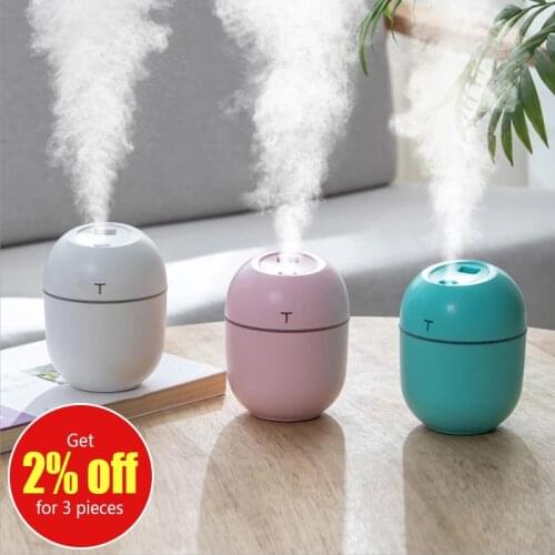 2021 Ultrasonic Mini Air Humidifier Humidify cup Home Car USB Fogger 200ML Mist Maker with Mini Fan New humidifier Filters