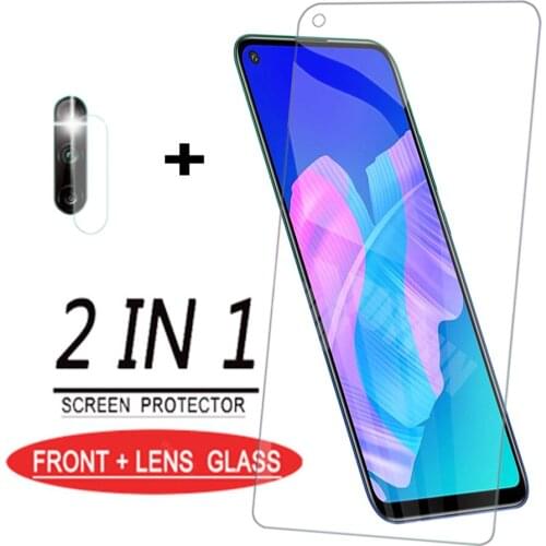 2IN1 Screen Protector Glass for Huawei p smart z P Smart 2019 Screen Protector on for Huawei P Smart Plus 2019 HD Toughed Film