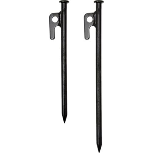 4pcs Outdoor Camping Tent Stakes Heavy Duty 8/12 inch Steel Tent Pegs Hiking Travel Tent Nails