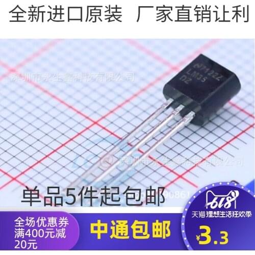5/PCS NEW Lm35dz Lm35dz/Nopb LM35 TO-92-3 Temperature Sensor IC Chip
