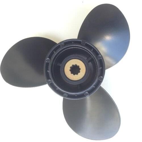 Free shipping 9 1/4x8 for BRP propellers 8-15HP ALUMINIUM PROPELLERS 10 tooth spline outboard boat motors BRP marine propellers