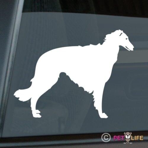 Borzoi Sticker Die Cut Vinyl - russian wolfhound window decal