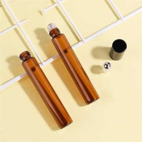 Perfume Bottles Glass Roller Bottles with Roller Balls Essential Oil Bottles Roll on Bottles Vials Travel Clear Bottle 5ML 10ML